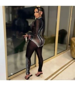 Wholesale Clubwear See-Through Gauze Rhinestones Jumpsuit For Women SJ210062 9 Wholesale Clubwear See-Through Gauze Rhinestones Jumpsuit For Women SJ210062 -NIKA Clothing Shop 69cfe46e 1ed2 4e2a ba97 5fccefb3cea2 CBCC3B8C0A27FBB402F0FE2C43E952B2