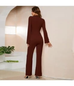 High Waist Flare Sleeve Slim Women Straight Knit Jump Suit Wholesale Jumpsuits SJN536330 -NIKA Clothing Shop 6f96fb74 56d3 4e6f 810e 810ec4c4d8a9 O1CN01KVmBCh1wQMmPJyoiK 2455536302 0 cib