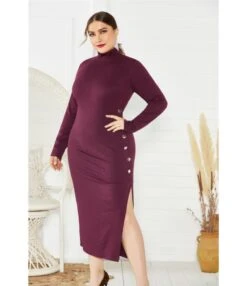 Women Dress Wholesale Solid Color Side Split Wool Dress Slim Fit Knitted Dress SD190220 -NIKA Clothing Shop 7635247d 559a 489c 9a64 1911ec2b4a93 7C073A71B9EAFA0AFFB377979D983355