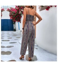 Suspenders Bohemian Python Print Slim-Fit Wide-Leg Jumpsuit Wholesale Women Clothing SJV464031 -NIKA Clothing Shop 794075aa 92ae 4bd8 8651 e0a716ff91ca 9d46b7f274df990c555f2a86ff314cf3