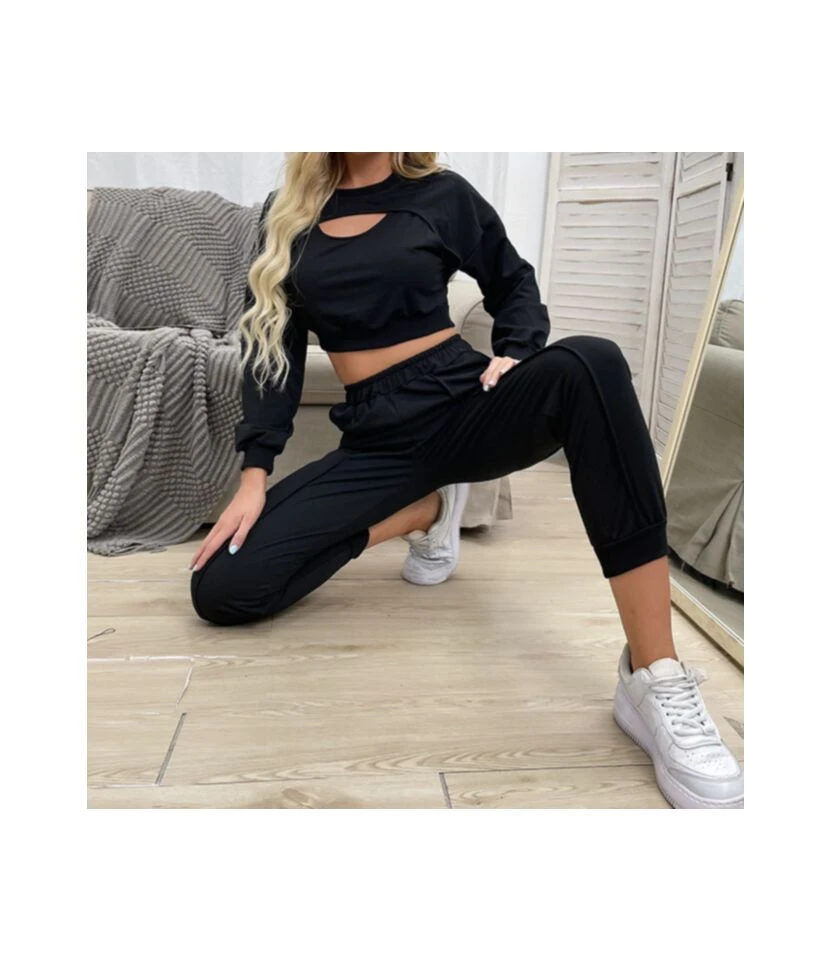 Wholesale 2pcs Women Sets Crop Top + Harem Pants SO160376 6 Wholesale 2pcs Women Sets Crop Top + Harem Pants SO160376 - Image 4
