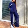 Casual Sport Striped Two Pieces Sets Loose Tops & Wide Leg Pants Wholesale Activewear Sets Bulk Pajama Sets SO202812 -NIKA Clothing Shop 7cd358f9 3e22 4dab a1dd 8b5af8afc373 6f84afbbc815b7b35d47f95eb0de5169