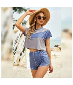 Colorblock Short Sleeve Tops & Boyshorts Womens Tankinis Three-Piece Swimsuit Wholesale Vendors SS183200 -NIKA Clothing Shop 7ff55b38 2a0c 4454 89b2 a3af8b107e1c A4ABA9D080475509DEC94414A72BA7B0