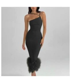 Women One Shoulder Halter Dress Feminine Backless Slim Fit Fishtail Long Dress Wholesale Clothing Vendors SDN537937 -NIKA Clothing Shop 823f518b 4982 4af4 b84c ff65b54edd29 b0e92d91c0cabdbe6a93309b89e11665