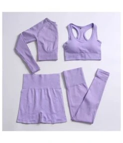 Stretch Fitness Yoga Sports Suit Pure Color