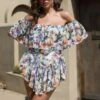 Fashion Sexy One-Shoulder Floral Loose Beach Resort Style Wholesale Rompers SJN560458 -NIKA Clothing Shop 90328544 bd89 4d99 8438 37271e2403d6 f984b7d6e99f508b74762a4714e79f39