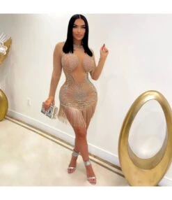 Sexy Mesh Tassel Long Sleeve Nightclub Rhinestone Bodycon Dress Wholesale Dresses SD5118910 -NIKA Clothing Shop 9085e827 eb5d 4b7d b923 99c9b1f4ed97 40ed1ea76ba906bda3c52e60d08855d9