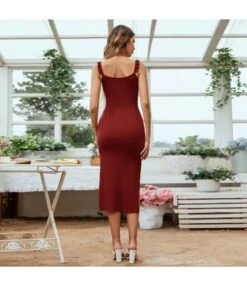 Women Plain Color Spaghetti Strap Sleeveless Side Slit Wholesale Bodycon Dresses SDN580796 -NIKA Clothing Shop 91ca5a6f 8b43 4ead 981c 282e8437c639 a46255a31f45e2a78b609ccfa573bb56
