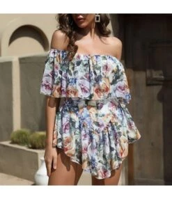 Fashion Sexy One-Shoulder Floral Loose Beach Resort Style Wholesale Rompers SJN560458 -NIKA Clothing Shop 91ef2d08 db4a 41cc 8c15 32fd0ea22d7b a6552e22613c8cb25884fb6958aa4743