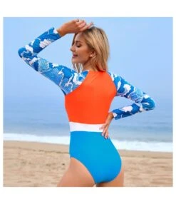 Printed Womens Long Sleeve One Piece Swimsuit Athletic Sunscreen Guard Zipper Surfing Wholesale Swimwear SSN533343 -NIKA Clothing Shop 95636260 50c5 48f4 97e0 aa121a30a9b2 16f0b5b6f7c40e8627e833cdb8cf2747