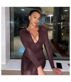 Sexy Sweater Striped Knit Long Sleeve Women Jump-Suit Wholesale Jumpsuits SJ510128 -NIKA Clothing Shop 9811985f 71f7 4859 99f4 04a56b140f01 b2c20ceb65b173b8fd13d219a955e437