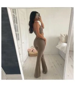 Tight Irregular Camisole & Cutout Flared Pants Sexy Suits Wholesale Women'S 2 Piece SON533556 -NIKA Clothing Shop 9faf1fb3 4330 4da1 b3fc 8ab842a374db ae33ddf0078d478186f93f677f71df5d