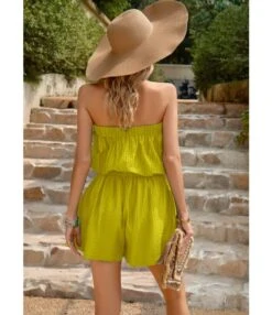 Folded Off-The-Shoulder Slim-Fitting Solid-Color Playsuits Wholesale Women'S Clothing N4623041900006 -NIKA Clothing Shop O1CN011Jkelk1ND4mzEIap4 2425141535 0 cib