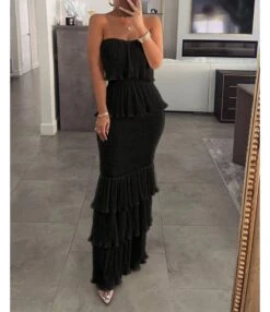 Sexy Breasted Pleated Ruffle Sling Hipster Dresses Wholesale Dresses N5923090100074 -NIKA Clothing Shop O1CN011p77sV1UK8BmjxmWd 2099122498 0 cib 5