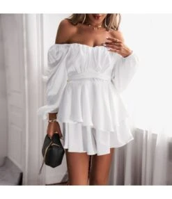 Fashion Solid Color Lantern Sleeves Ruffle Hem Short Jumpsuit Wholesale Jumpsuits V5923051700106 -NIKA Clothing Shop O1CN013dRcxM1ND4n7q1Ryy 2425141535 0 cib