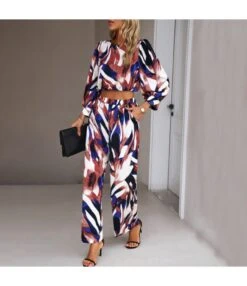 Stylish Geometric Print Long Sleeve Top And Pants Casual Set Wholesale Women'S 2 Piece Sets N4623071700087 -NIKA Clothing Shop O1CN015xz6Iw1ND4onD7FAQ 2425141535 0 cib 4