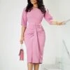 Fashion Solid Color Pleated High Waisted Hip Pencil Dress Wholesale Dresses N5923080800081 -NIKA Clothing Shop O1CN017njIud26UcgidBDob 4225457665 0 cib 6