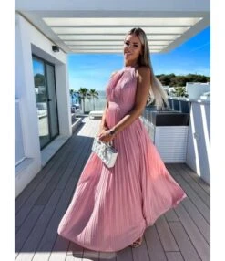 Elegant Solid Colour Sleeveless Hanging Neck Pleated Big Pendulum Dress Wholesale Dresses N5923090100072 -NIKA Clothing Shop O1CN01Ds7dPp1UK8C3VypP2 2099122498 0 cib