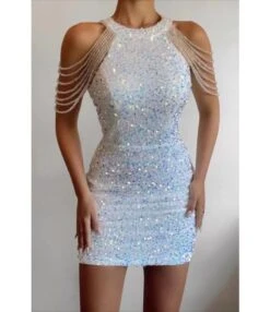 Sexy Hanging Neck Crystal Tassel Sequins Mid Waist Hipster Evening Gowns Wholesale Dresses N5923091300013 -NIKA Clothing Shop O1CN01FMiVUH1drrrsToBNs 2207906183790 0 cib 5