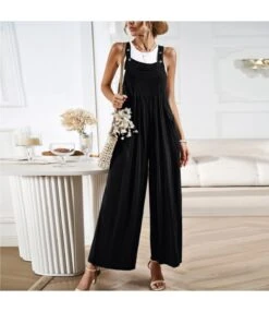 Solid Color Loose Wide Leg Jumpsuit Wholesale Jumpsuits N5923062800005 -NIKA Clothing Shop O1CN01GXGcFE1ND4nSLLYT1 2425141535 0 cib 4