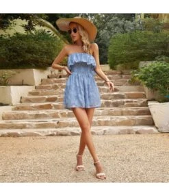 Jacquard Temperament Wooden Ear Folds Playsuits Wholesale Women'S Clothing N4623041900008 -NIKA Clothing Shop O1CN01Gw6glc1ND4mtfZ80q 2425141535 0 cib 4