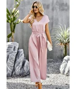 Temperament Solid Color Loose Wide Leg Jumpsuit Wholesale Jumpsuits V5923041200016 -NIKA Clothing Shop O1CN01HebM8P1ND4mCixhon 2425141535 0 cib