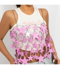 Stylish Star Sequin Hollow Bikini Sexy Nightclub Tassel Body Chain Wholesale Women'S Clothing N4623050400036 -NIKA Clothing Shop O1CN01Hpmnq81E96pFCuQDR 988240308 0 cib 1