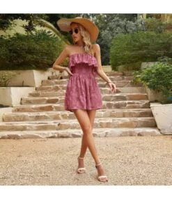 Jacquard Temperament Wooden Ear Folds Playsuits Wholesale Women'S Clothing N4623041900008 -NIKA Clothing Shop O1CN01IMZUjt1ND4mv6UPpO 2425141535 0 cib 4