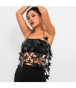 Stylish Star Sequin Hollow Bikini Sexy Nightclub Tassel Body Chain Wholesale Women'S Clothing N4623050400036 -NIKA Clothing Shop O1CN01Kq0dij1E96pGIo17c 988240308 0 cib 1