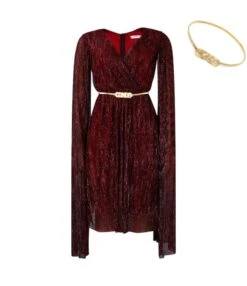 Elegant Solid Color V-Neck High Waist Cape Dress Wholesale Dresses N5923080800062 -NIKA Clothing Shop O1CN01OJwqPv26Uci5MZlKc 4225457665 0 cib 6