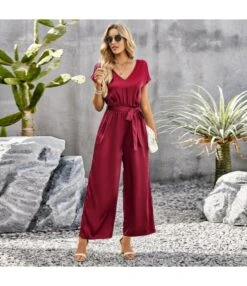 Temperament Solid Color Loose Wide Leg Jumpsuit Wholesale Jumpsuits V5923041200016 -NIKA Clothing Shop O1CN01PK2eSg1ND4mIlXySy 2425141535 0 cib 4