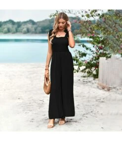 Solid Color High Waist Chest Wrap Sling One-Piece Wide-Leg Jump Suits Wholesale Jumpsuits N5323021300015 -NIKA Clothing Shop O1CN01WpOhw81ND4ljRZzdL 2425141535 0 cib 4
