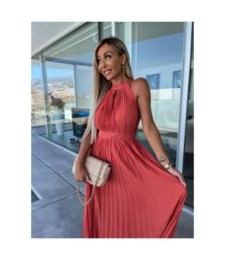 Elegant Solid Colour Sleeveless Hanging Neck Pleated Big Pendulum Dress Wholesale Dresses N5923090100072 -NIKA Clothing Shop O1CN01YCiOCH1UK8CMrmXTA 2099122498 0 cib 5