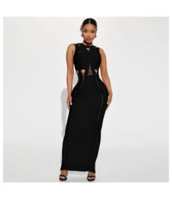 Sexy Solid Color Hollow High Waist Package Hip Pencil Dress Wholesale Dresses V5923050500018 -NIKA Clothing Shop O1CN01b1GouM1v2ilpSE1Og 2274756115 0 cib