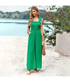 Solid Color High Waist Chest Wrap Sling One-Piece Wide-Leg Jump Suits Wholesale Jumpsuits N5323021300015 -NIKA Clothing Shop O1CN01cLWrCW1ND4ltDDldm 2425141535 0 cib 4