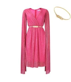 Elegant Solid Color V-Neck High Waist Cape Dress Wholesale Dresses N5923080800062 -NIKA Clothing Shop O1CN01cxOmJP26Uci2eyDtE 4225457665 0 cib 6