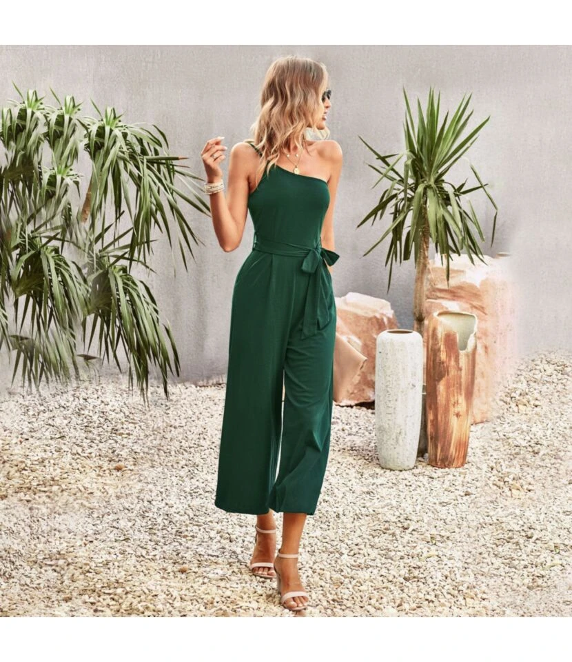 One-Shoulder Sleeveless Commuter Solid Color Slim Jumpsuit Wholesale Women'S Clothing N46723022700001 9 One-Shoulder Sleeveless Commuter Solid Color Slim Jumpsuit Wholesale Women'S Clothing N46723022700001 - Image 7