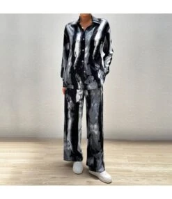 Casual Geometric Print Printed Set Long Sleeve Top And Trousers Wholesale Women'S 2 Piece Sets N5923082900029