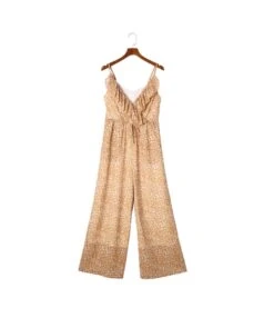 Personalized Leopard Print Drawstring V-Neck Ruffle Wide Leg Jumpsuit Wholesale Jumpsuits N5923051900010 -NIKA Clothing Shop O1CN01ifp6oG22Y3BJxo1Pe 1855047131 0 cib