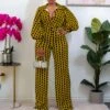 Houndstooth Loose Stretch V-Neck Straight High Waist Wholesale Women's Jumpsuits And Rompers N3823101700017 -NIKA Clothing Shop O1CN01jUHV1Y26UcZUF0sCT 4225457665 0 cib 6