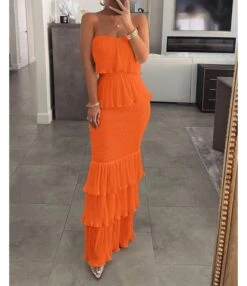 Sexy Breasted Pleated Ruffle Sling Hipster Dresses Wholesale Dresses N5923090100074 -NIKA Clothing Shop O1CN01jsQhU91UK8BtVmK6r 2099122498 0 cib 5