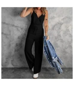 Thin Shoulder Strap Open Back Solid Color Jumpsuit Wholesale Women'S Clothing -NIKA Clothing Shop O1CN01qy3jQf22Y3B2WcyxO 1855047131 0 cib 4