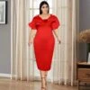 Sexy Halter Backless Wooden Ear Edge Short Sleeve Slim Party Dress Wholesale Dresses V5923050600019 -NIKA Clothing Shop O1CN01uVNlGe1TGAzwRhebb 2206882922354 0 cib 5