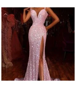 Sexy Split Sleeveless Sequined Halter Floor Length Gowns Wholesale Dresses N5923081800012 -NIKA Clothing Shop O1CN01yYOE9t1QTy8rnvJKH 4154671978 0 cib 5