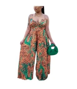 All Over Print Sling Pleated Jumpsuit Wholesale Womens Clothing N3823103000095 -NIKA Clothing Shop a9db0888a4d84451ad7db0ad012cb6fb 5