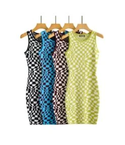 Round Neck Sleeveless Plaid Knitted Dress Wholesale Clothing SD070186 -NIKA Clothing Shop abe3726f bbee 4bec a8b7 22b478c49041 6FFB10B9F51748205A489B6F89E27701