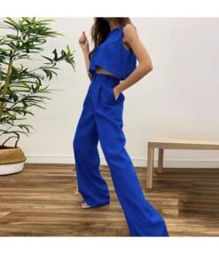Cotton Linen Casual Short Vest & Trousers Fashion Suits Wholesale Women'S 2 Piece Sets SON536442 -NIKA Clothing Shop b077767f 9edf 4a47 a973 0d0013ce8dad 3a006b0cba9ac57a1945b60e670263f3
