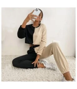 2PCS Casual Stitching Sweater Women Wholesale Suit SO160348 -NIKA Clothing Shop bd88533e cfab 4db1 8650 d11c5e7e8ef2 4B0B79635DAE02B48F04A13622291C29