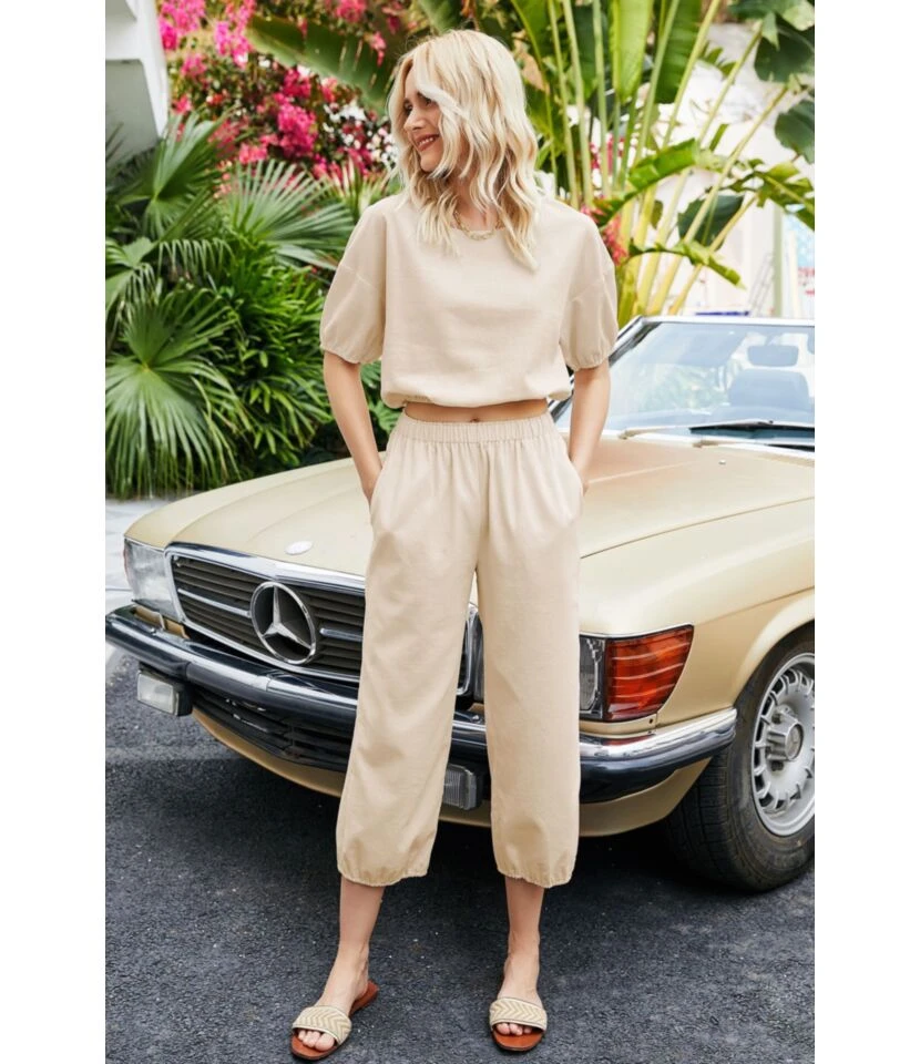 Casual Solid Color Wholesale Two Piece Sets Loose T Shirts & Pants Sets SO165498 9 Casual Solid Color Wholesale Two Piece Sets Loose T Shirts & Pants Sets SO165498 - Image 7