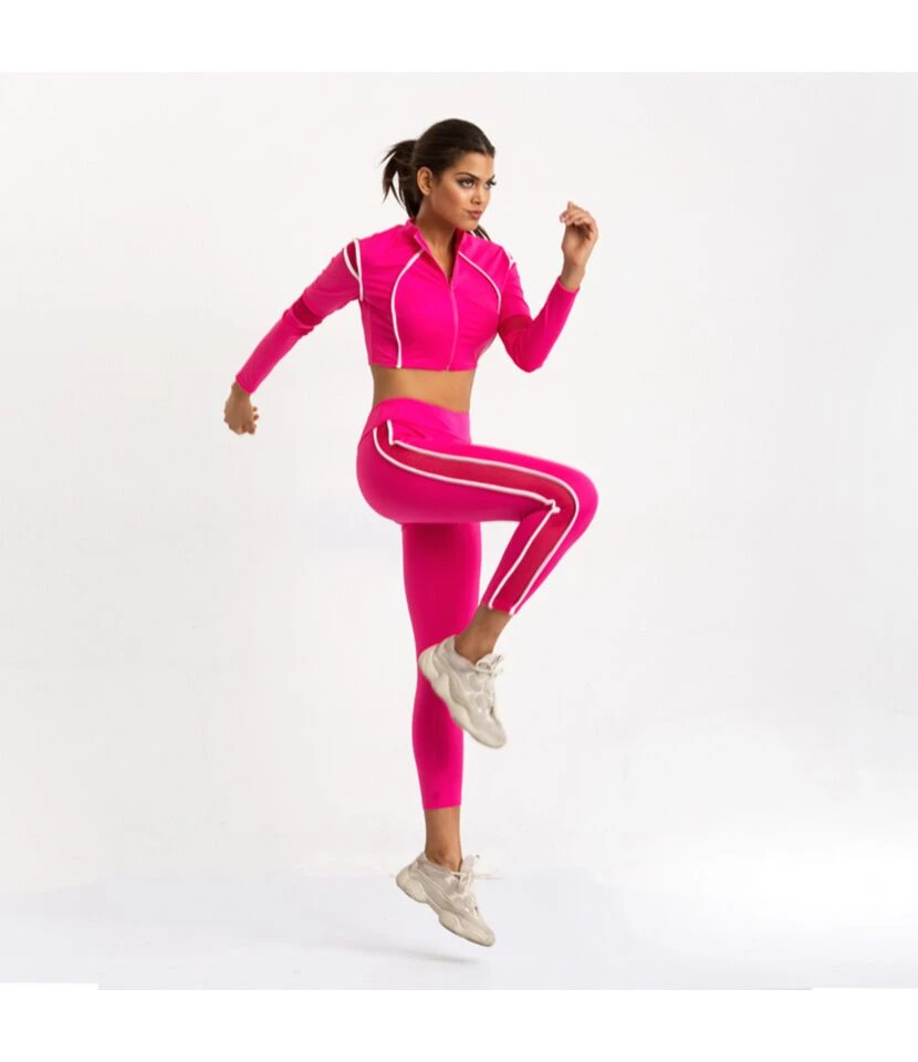 2pcs Sets Hollow Zipper Crop Top + Pencil Pants SO080105 5 2pcs Sets Hollow Zipper Crop Top + Pencil Pants SO080105 - Image 3